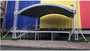 Plataforma de Escenario Portátil de Acero y Madera con Estructura de Aluminio de 1.22x1.22m y 2x1m, Soporte para Tambor, Muebles de Madera para Conciertos - Product Image 5
