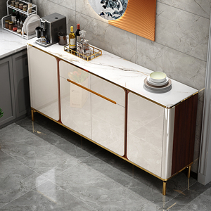 <span class=keywords><strong>Buffet</strong></span> de luxe de haute qualité style ferme, avec plateau en marbre et quincaillerie dorée, couleur personnalisable, mobilier de salle à manger, salle de bain moderne - Product Image 4