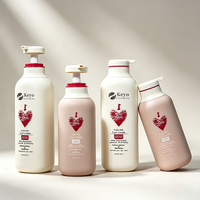 Bouteille vide en plastique PE 300ml 500ml avec pompe pour lotion, shampoing, après-shampoing, crème pour les mains, gel douche – Contenant pour shampoing et après-shampoing