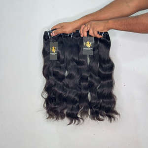 Paquetes de cabello virgen indio sin procesar, extensiones de cabello humano rizado con doble trama, cabello rizado y ondulado sin procesar de proveedores. - Product Image 1