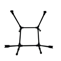 Table de camping pliante carrée en aluminium, pliable et portable pour l'extérieur, avec logo personnalisé, réglable en hauteur