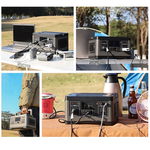 Solar 500W Lithium Portable Generator Car Home Emergency Outdoor Camping Power Bank Pure Sine Wave Flashlight - Product Image 4