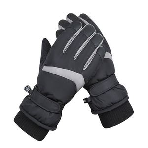 Gants de ski d'hiver résistants au froid, doublés de polaire, épais et chauds, pour le cyclisme, les sports de plein air, compatibles avec les écrans tactiles - Product Image 1