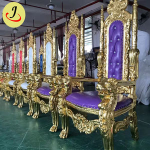 Sillas de boda para novia y novio/sillas talladas del Trono del Rey León precio barato - Product Image 2