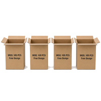 Boîtes en carton ondulé personnalisées avec fentes, emballages en carton pour l'expédition de marchandises, vente en gros, taille personnalisée