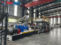 Extrusora SJZ92 de Cuatro Rodillos, Línea de Producción de Láminas de PVC con Recubrimiento UV Tipo Mármol