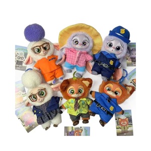 Nouveau produit Spot Nick Judy Crazy Animal City Series Boîte mystère en verre avec poupée en peluche et pendentif, série d'animation, vente en gros, emballage en boîte couleur - Product Image 5
