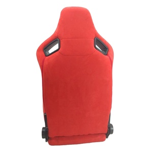 도매 공장 가격 레이싱 시트 레드 스웨이드 맞춤형 로고 이중 레일 포함 유니버셜용 - Product Image 3