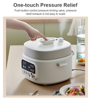 Autocuiseur multifonctionnel 4L HY Wholesale à cuisson rapide, affichage numérique intelligent, pour soupes, appareil électrique domestique moderne