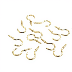 Schraubhaken Vernickelt Schwarz Oxidiert Nylon Metrisches Feingewinde Güteklasse 4.8-12.9 Verschiedene Spezifikationen L-förmige Schalenhaken - Product Image 4