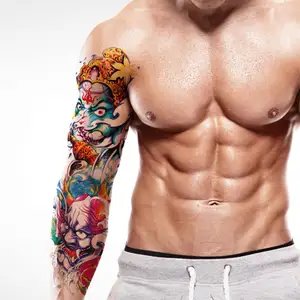 Adesivos de tatuagem tqb, adesivos temporários à prova d'água, para corpo, braço, ombro, peito