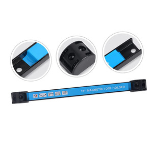 <span class=keywords><strong>Barre</strong></span> de rangement magnétique 12 aimants, organisateur mural magnétique pour outils, bande magnétique robuste, support mural pour garage - Product Image 2