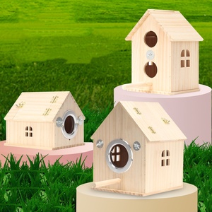 Casa in legno su misura scatola di allevamento per uccelli pappagallini piccioncini Cockatiel pappagalli accoppiamento scatola di nidificazione grande gabbia per uccelli - Product Image 1