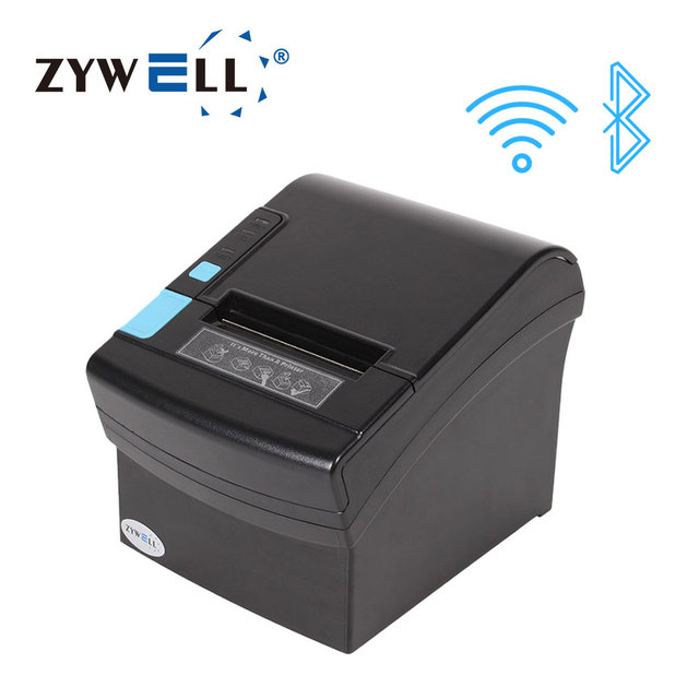 Zywell Desktop Thermal Printer 80mm Ubereats Printer With bluetooth WIFI ZY906 POS Receipt Printer