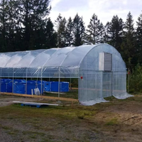 Serre commerciale agricole à travée unique GT Serre à tunnel