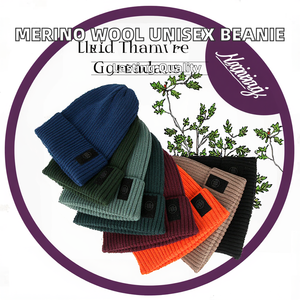 Nuevo Gorro Unisex de Estilo Dobby con Puño, Tejido Acanalado, Bordado 3D, Logotipo Personalizado, Ideal para Viajar, Cálido, 20% Lana Merino, 56-58CM, para Adultos - Product Image 2