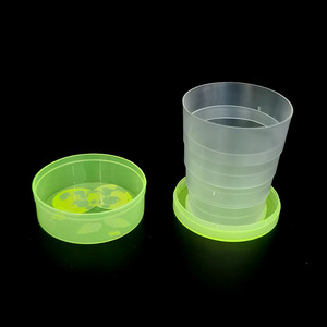 Folding Cup Cartoon Retractable Drinking Cup Portable Travel Cute Water Cup With Lid Folding Cup - Product Image 2