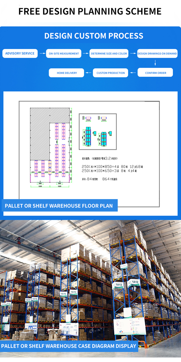 4000kgs Capacity Heavy Duty Storage Racks Industrial Pallet Shelf System