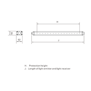 Akusense SPL2 Series Type2 SIL1 PLC Photoelectric Sensor Safety Light <b>Curtain</b> DC24V IP65 NPN PNP SPL2 153A SP - Product Image 5