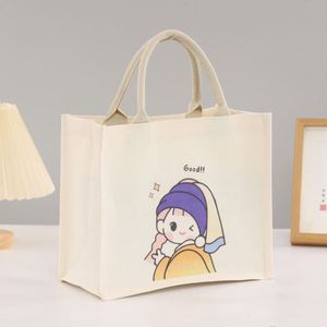 Custom Logo Size Printed Eco Friendly Waterproof Reusable Plain, Bulk Polyester Cotton Canvas Grocery Shopping Tote <b>Bags</b>/ - Product Image 3