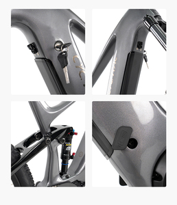 Bicicleta de Montaña con Asistencia Eléctrica, Cuadro de Fibra de Carbono, Motor Central, 12 Velocidades, 500w, Frenos de Disco Hidráulicos para Ciudad, Em10 - Product Image 6