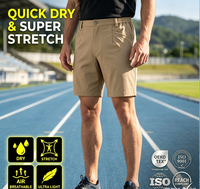 Saiki - Pantalones Cortos Deportivos Transpirables de Secado Rápido Personalizados de Fábrica al por Mayor, Pantalones Cortos Deportivos para Hombre con Cintura Elástica para Gimnasio, Entrenamiento y Ejercicio