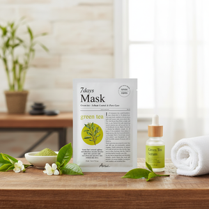 Feuille de masque facial fonctionnel Ariul 7 jours thé vert + S contrôle du sébum 1 feuille de qualité - Product Image 3