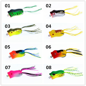 Grenouille <span class=keywords><strong>leurre</strong></span> en caoutchouc souple artificiel nager Topwater <span class=keywords><strong>Popper</strong></span> grenouille appâts de pêche truite basse carpe <span class=keywords><strong>brochet</strong></span> <span class=keywords><strong>leurre</strong></span> en plastique - Product Image 3