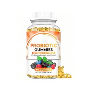 Gummies probiotiques quotidiennes extra-fortes OEM pour adultes, 5 milliards d'UFC pour hommes et femmes (non destiné aux femmes enceintes) - Product Image 1