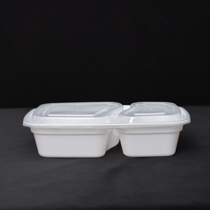 Vaisselle jetable de haute qualité à 2 compartiments, compatible micro-ondes, pour pique-nique en extérieur - Assure une commodité maximale pour les invités - Product Image 4
