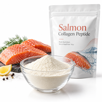 Poudre de collagène de saumon LongBio, peptides de collagène marin hydrolysé de type 1, 90 % de protéines, faible poids moléculaire, soluble dans l'eau, qualité alimentaire, fournisseur OEM