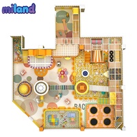 Centre de jeux souple innovant sur le thème des macarons, équipement de terrain de jeu intérieur pour enfants, idéal pour l'escalade, à vendre