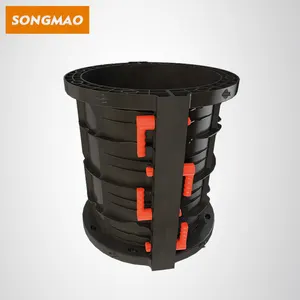 SONGMAO Cheap 100s Reusable Adjustable Plastic Concrete Column Formwork Pillar Mold For Construction