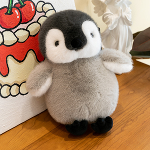 Peluche a Forma di Cane Bianco a Righe, Cuscino Morbido Adatto come Regalo Festivo per Ragazzi e Ragazze - Product Image 6