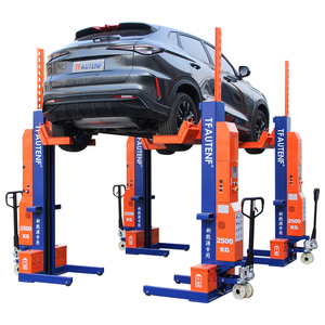 Pas besoin d'installation fixe : élévateur de voiture mobile à quatre poteaux CE 10T avec télécommande sans fil, parfait pour les ateliers temporaires ou loués - Product Image 4