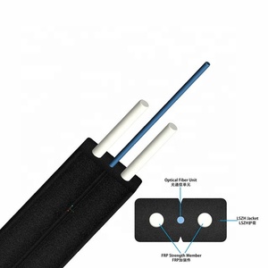 Câble de branchement domestique 1 km FRP KFRP FTTH Fibre Optique G657A G652D G657A1 Intérieur 1 2 4 Cœurs Noir ou Blanc 1 à 12 Aérien/Canalisation - Product Image 1
