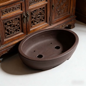 Maceta de Cerámica Verde Oliva Degradado con Orificio de Drenaje y Autorriego, Diseño Moderno Ecológico para Uso en Interiores/Exteriores - Product Image 6