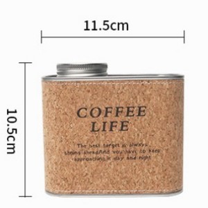 Juego de tazas para acampar al aire libre con cubierta de corcho aislante, cafetera de acero inoxidable para preparar café mocha a mano, caja de regalo. - Product Image 1