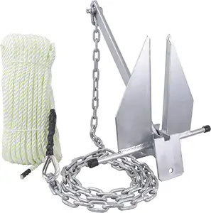 Yanyu 316 Stainless Steel Marine Boats Superior Boat Anchor Kit Fluke Anchor With Anchor Chain For Yacht