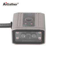 Escáner de Código de Barras Fijo Industrial de Alto Nivel con Tecnología de IA NPU de 0.5 TOPS, Dispositivo de Lectura de Códigos DPM QR Datamatrix con Cable Serial