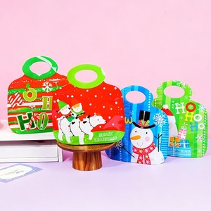 Sacs d'emballage de bonbons de Noël personnalisables sur le thème du Père Noël, refermables et adaptés à l'emballage de cadeaux - Product Image 1