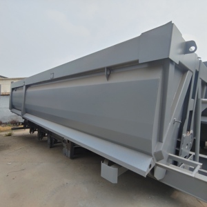 Semirremolque Volquete de Acero de 40-45 CBM Directo de Fábrica con Cuatro Ejes Hidráulicos 40T 50T Disponible para Venta Precio Promocional - Product Image 1