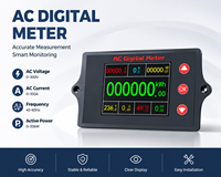 ELEWISE Meteran Arus Tegangan AC Digital Layar TFT Monitor Daya Multifungsi Pengukuran Faktor Daya Energi Frekuensi Tinggi