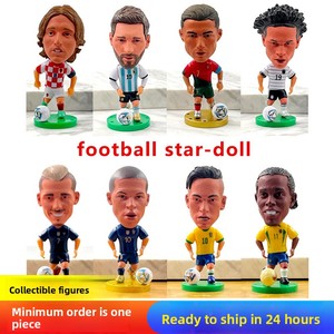 Figurines <span class=keywords><strong>de</strong></span> football en PVC peintes à la main du Brésil Neymar, d'Argentine, du Portugal Ronald, <span class=keywords><strong>de</strong></span> France Mbappé - Poupées sportives - Product Image 3