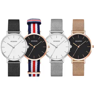 Reloj de cuarzo de acero inoxidable para mujer, cronógrafo con movimiento japonés, logotipo de marca, 316L, ODM, OEM, precio de almacén