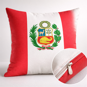 Housse de coussin en velours de football de la Coupe du monde, 45x45cm, vente en gros personnalisée, OEM, directement de l'usine, pour les événements des fans, tendance populaire - Product Image 6