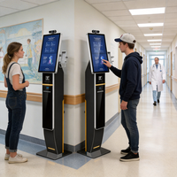 Kiosque en libre-service avec écran tactile, terminal d'information et de paiement pour la vente au détail