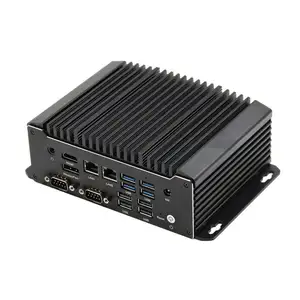 J6412 Intel Elkhart Lake Based Embedded Fanless Industrial PC 6COM 8USB