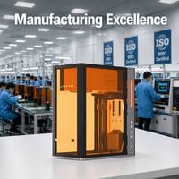 Máquina de Grabado Láser Dual Vmyth de Alta Precisión, Refrigeración por Aire, Portátil, de Sobremesa, Diseño Totalmente Cerrado, Alta Productividad