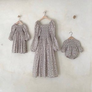 Conjunto de ropa infantil para madre e hija, pelele bordado de verano - Product Image 3